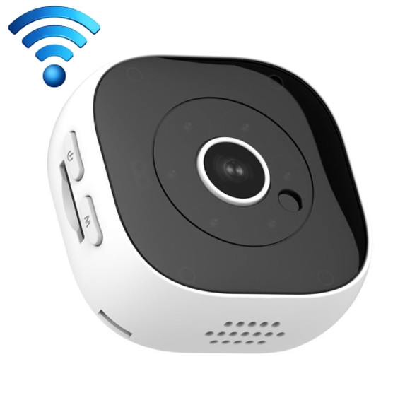 H9 Mini HD 1280 x 720P 120 Degree Wide Angle Wearable Smart Wireless WiFi Surveillance Camera(White)