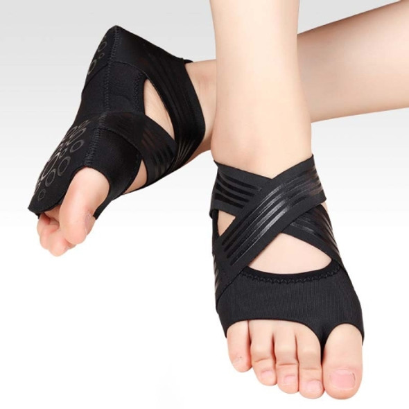 A Pair Fitness Soft-Soled Lightweight Non-Slip Yoga Shoes Five-Finger Dance Shoes, Size: 39 / 40(Black)