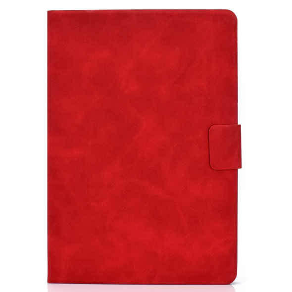 For Kindle Fire HD10 2015 / 2017 Cowhide Texture Horizontal Flip Leather Case with Holder & Card Slots(Red)