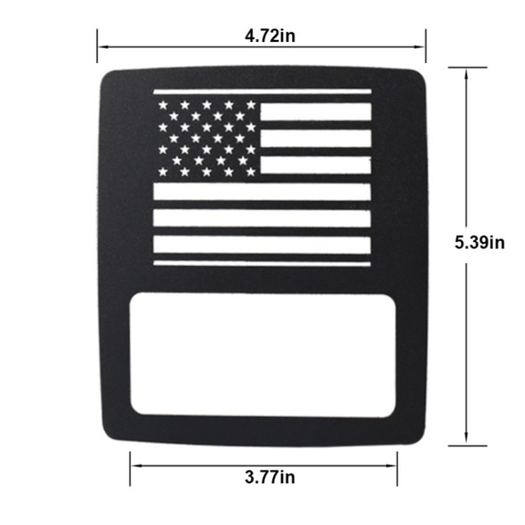 Car Taillight Refit Decoration Pattern Protective Cover, Specification:American Flag Shape