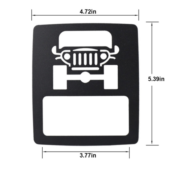 Car Taillight Refit Decoration Pattern Protective Cover, Specification:Jeep Shape
