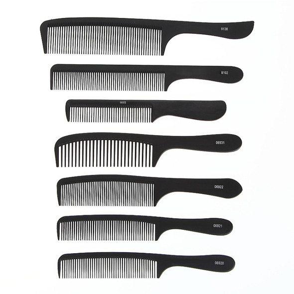 12 PCS Men Haircutting Comb Hair Salon Flat Haircutting Comb(8138)