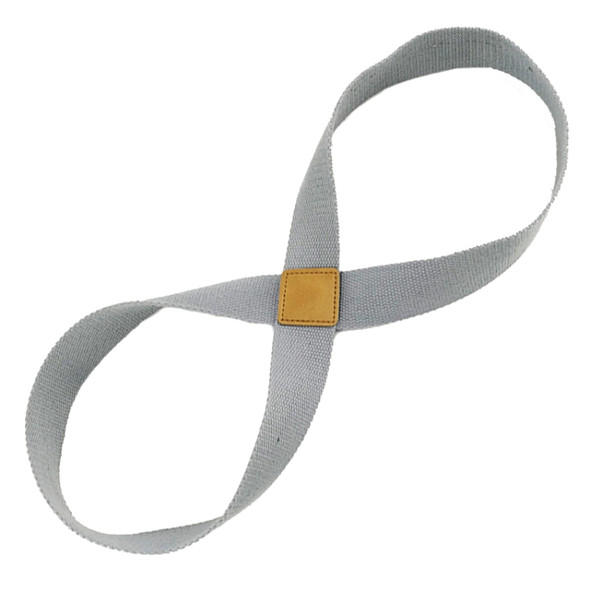 2 PCS Yoga Stretch Belt Cotton Thick Mobius Strip(Gray)