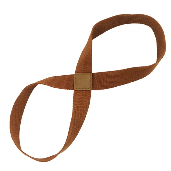 2 PCS Yoga Stretch Belt Cotton Thick Mobius Strip(Brown)