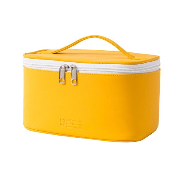 Waterproof Portable Large-capacity Cosmetic Bag Travel Toiletries Storage Bag, Specification: 22x12x14cm(Yellow)