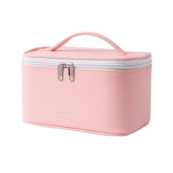 Waterproof Portable Large-capacity Cosmetic Bag Travel Toiletries Storage Bag, Specification: 22x12x14cm(Pink)