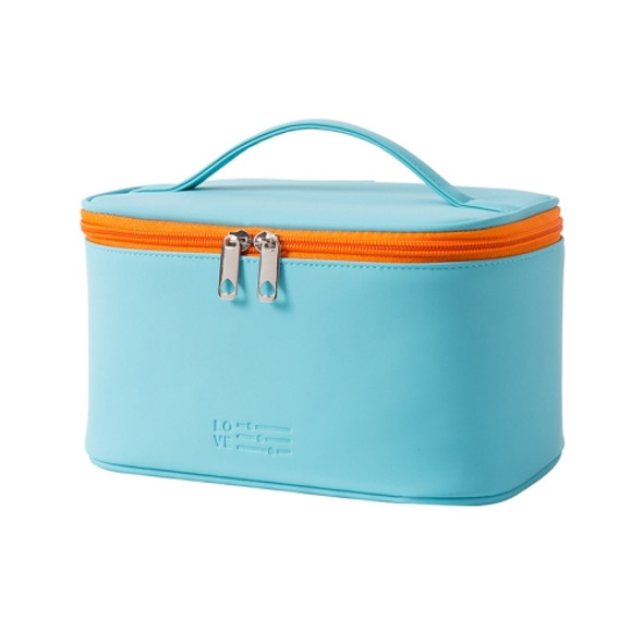 Waterproof Portable Large-capacity Cosmetic Bag Travel Toiletries Storage Bag, Specification: 22x12x14cm(Light Blue)