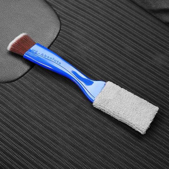 2 PCS Car Air-Conditioned Air Outlet Cleaning Brush Car Interior Cleaning Tool Dust  Soft Hair Brush(Blue)