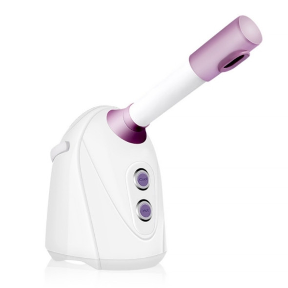 Hot & Cold Aromatherapy Face Steamer Spray Moisturizer CN Plug(White Purple)