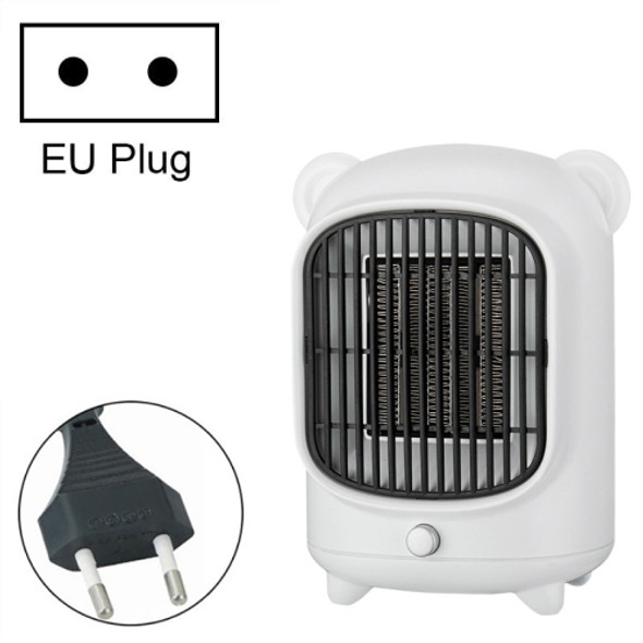 HQ-YND-500 Desktop Mini PTC Heater With Quick Heat Silent Heater, Specification: EU Plug(White)