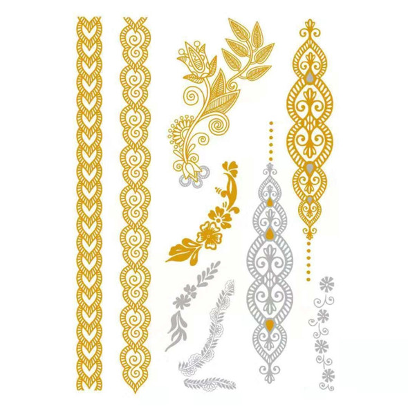 2 PCS Waterproof Hot Stamping Temporary Tattoo Sticker(YH-077)