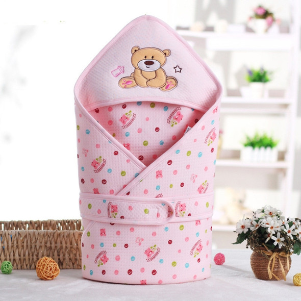 Winter Autumn Cotton Infant Baby Sleeping Bag Newborn Baby Bedding Wrap Sleepsack Blanket(Pink)