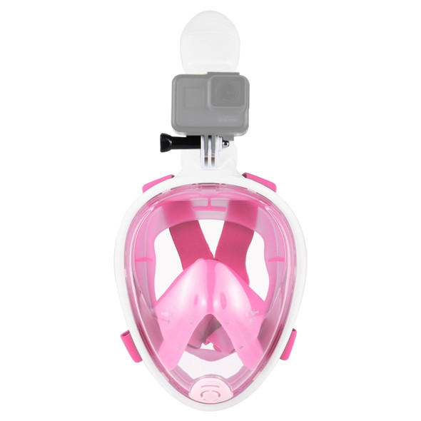 PULUZ 240mm Fold Tube Water Sports Diving Equipment Full Dry Snorkel Mask for GoPro HERO6 /5 /5 Session /4 Session /4 /3+ /3 /2 /1, Xiaoyi and Other Action Cameras, S/M Size(Pink)