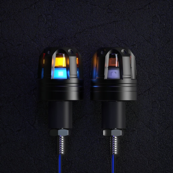 Motorcycle Universal Modified LED Hand Blocks Light(Double Lamp Blue )