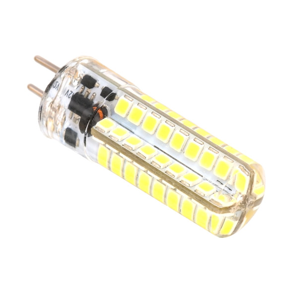 GY6.35 5W SMD2835 72LEDs Dimmable Silicone Corn Bulb for Chandelier Crystal Lamp Lighting Accessories,AC 12V(Cool White)