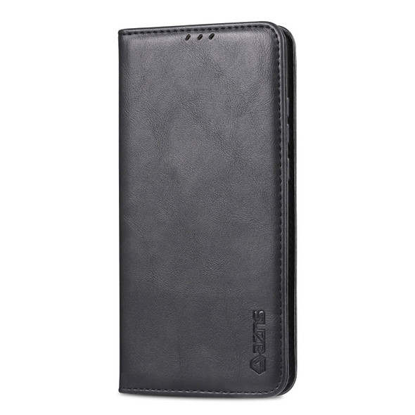 For Huawei P Smart Plus 2019 AZNS Retro Texture Magnetic Horizontal Flip PU Leather Case with Holder & Card Slots & Photo Frame(Black)