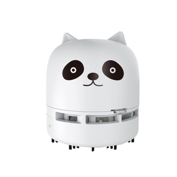 C500 Desktop Vacuum Cleaner USB Portable Eraser Chip Cleaner Mini Handheld Car Vacuum Cleaner(White Panda)