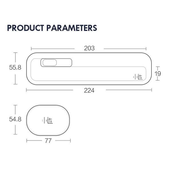 Original Xiaomi Youpin Xiaoda Portable Toothbrush Disinfection Box Ultraviolet Sterilizer Case, Mini Style