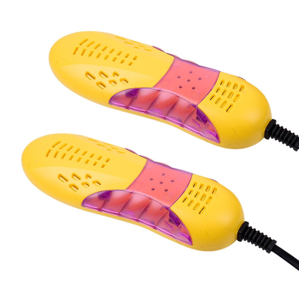 Multifunctional Household Cartoon Dehumidification Deodorization Shoe Warmer Dryer with Lighting, EU Plug(Yellow)