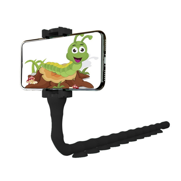 RKL9 Creative Budding Lazy Phone Bracket Live Broadcast Octopus Tripod (Black)