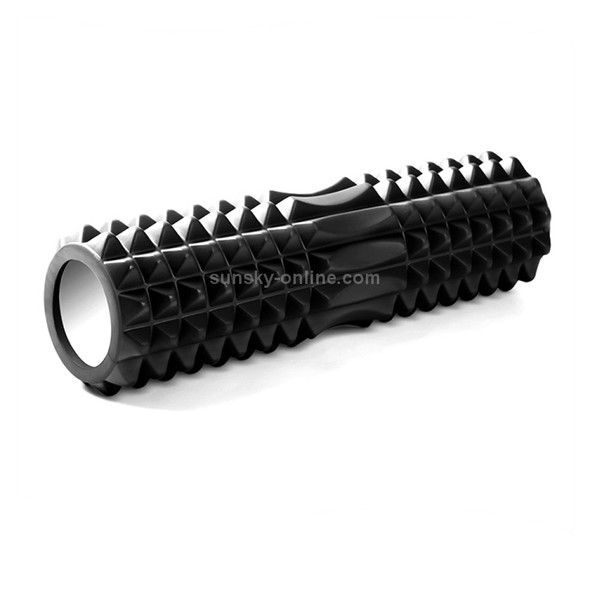 Yoga Pilates Fitness EVA Roller Muscle Relaxation Massage, Size: 45cm x 13cm (Black)