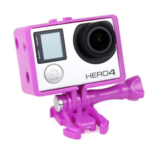 TMC BacPac Frame Mount Housing Case for GoPro HERO4 /3+ /3(Purple)