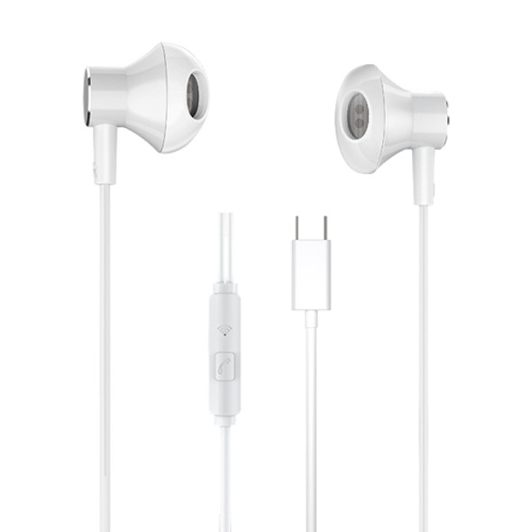 WK Y8 Type-C Interface In-Ear Wired Control Earphone