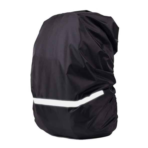 Reflective Light Waterproof Dustproof Backpack Rain Cover Portable Ultralight Shoulder Bag Protect Cover, Size:L(Black)