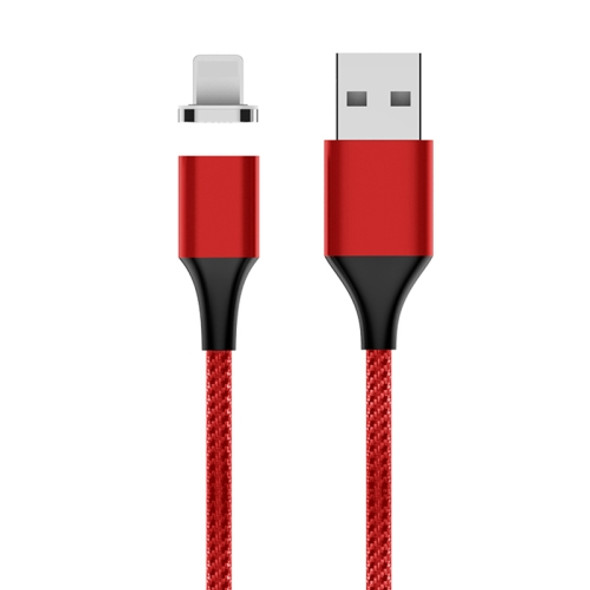 M11 3A USB to 8 Pin Nylon Braided Magnetic Data Cable, Cable Length: 2m (Red)