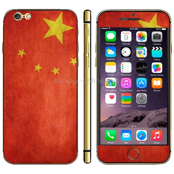 Chinese Flag Pattern Mobile Phone Decal Stickers for iPhone 6 & 6S