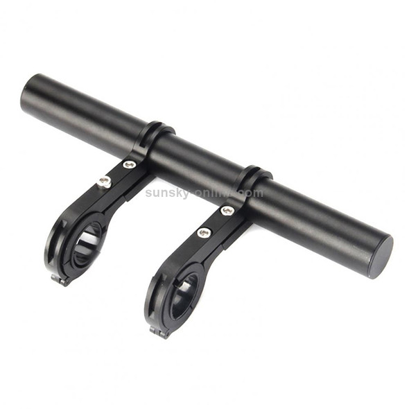 Cycling Handlebar Bike Flashlight Holder Handle Bar Bicycle Accessories Extender Mount Bracket(Black)