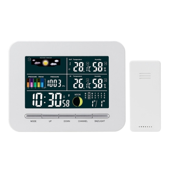 High-Precision Electronic Clock Indoor And Outdoor Weather Forecast Thermometer And Hygrometer