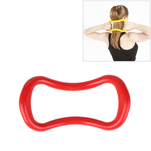 Smooth Yoga Pilates Magic Circle Fascia Stretching Training Ring(Rose Red)