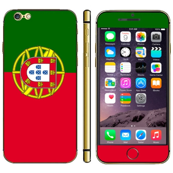 Portuguese Flag Pattern Mobile Phone Decal Stickers for iPhone 6 & 6S