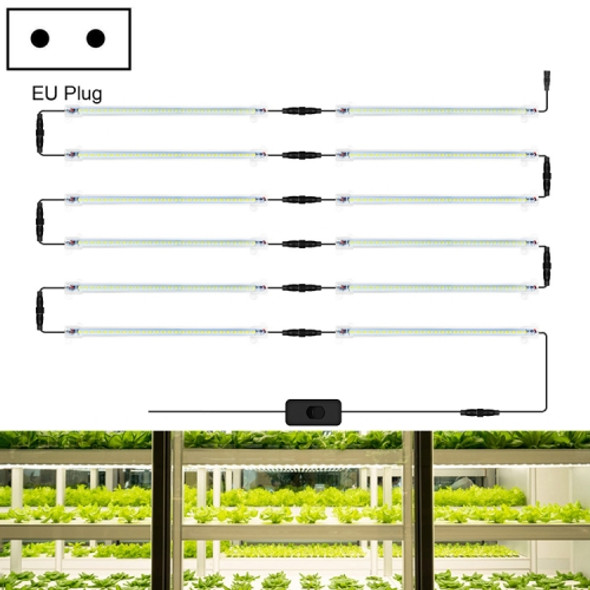 LED Plant Lamp Household Full Spectral Filling Hard Lamp Strip, Style: 30cm 12 Head(Sun Light EU Plug)