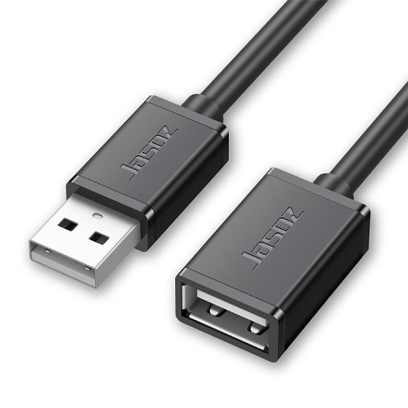 3 PCS Jasoz USB Male to Female Oxygen-Free Copper Core Extension Data Cable, Colour: Black 0.5m
