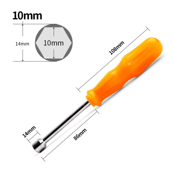 10mm 4 PCS Hexagon Socket Manual Wrench Screw