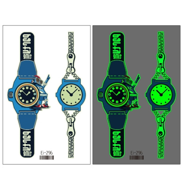 20 PCS Children Waterproof Luminous Cartoon Watch Tattoo Stickers(Ei-296)