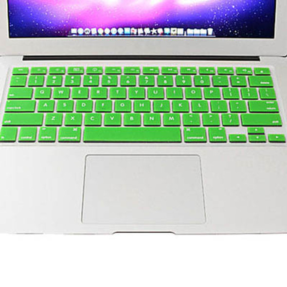 ENKAY for MacBook Pro 13.3 inch / 15.4 inch / 17.3 inch (US Version) / A1278 / A1286 Colorful Soft Silicon Keyboard Protector Cover Skin(Green)