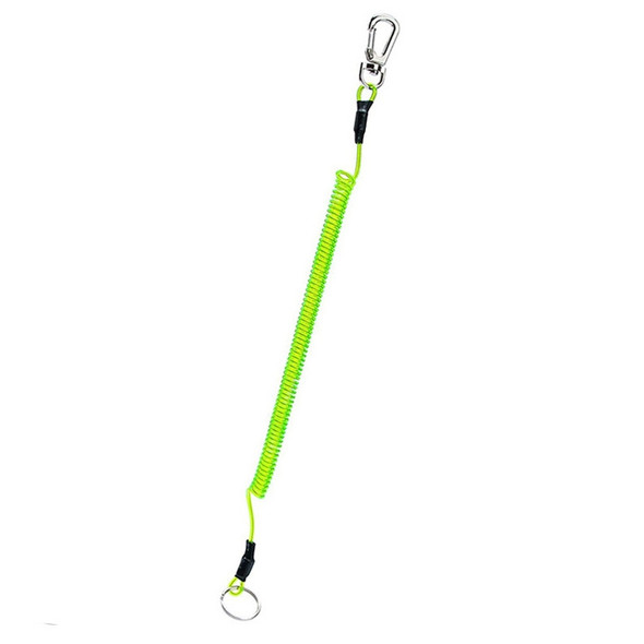 Outdoor Multi-functional Anti-lost Keychain TPU Spring Lanyard, Length: 32cm(Green)