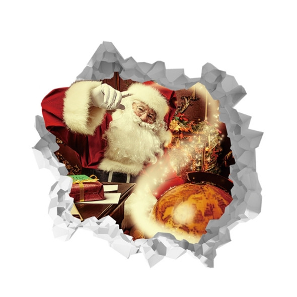 2 PCS 3D Christmas Decoration Santa Claus Wall Sticker(AFC8312)