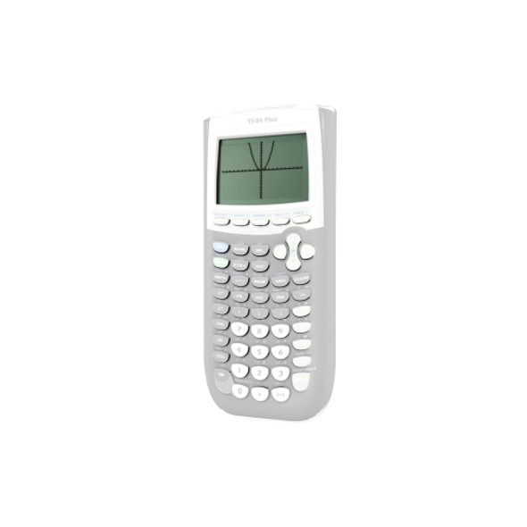 For Texas Instruments TI-84 Plus Calculator Silicone Cover(Transparent White)