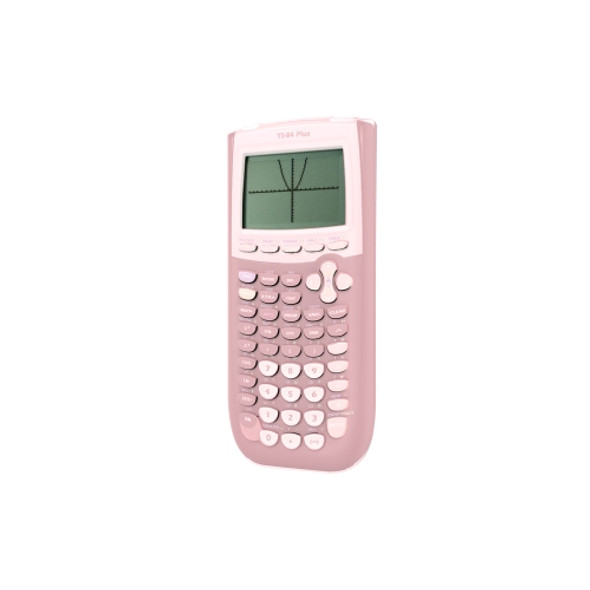 For Texas Instruments TI-84 Plus Calculator Silicone Cover(Transparent PInk)