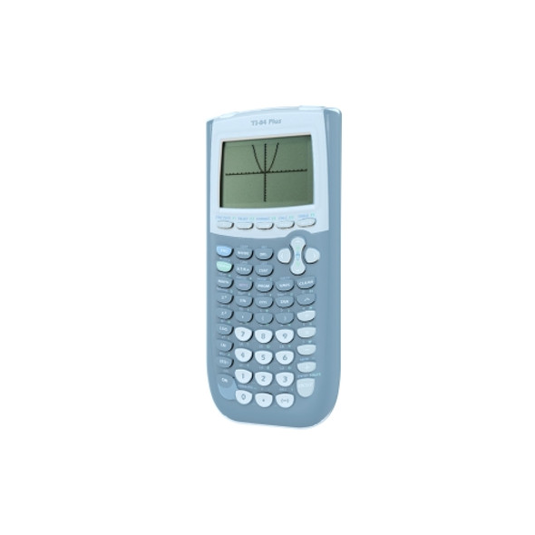 For Texas Instruments TI-84 Plus Calculator Silicone Cover(Transparent Blue)