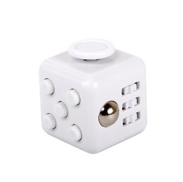 3 PCS Decompression Cube Toy Adult Decompression Dice, Colour:  White