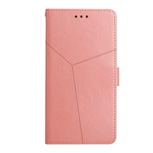 For Huawei P40 Pro Y Stitching Horizontal Flip Leather Phone Case with Holder & Card Slots & Wallet & Photo Frame(Rose Gold)