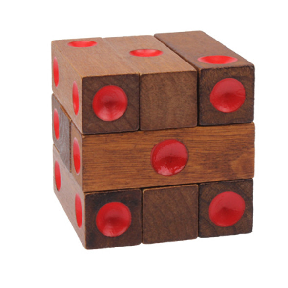 Educational Wooden Dice Pile-up Puzzle Brick Toy