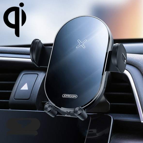 JOYROOM JR-ZS200 Hornet Series Qi Standard Air Outlet Wireless Induction Charging Car Bracket (Black)