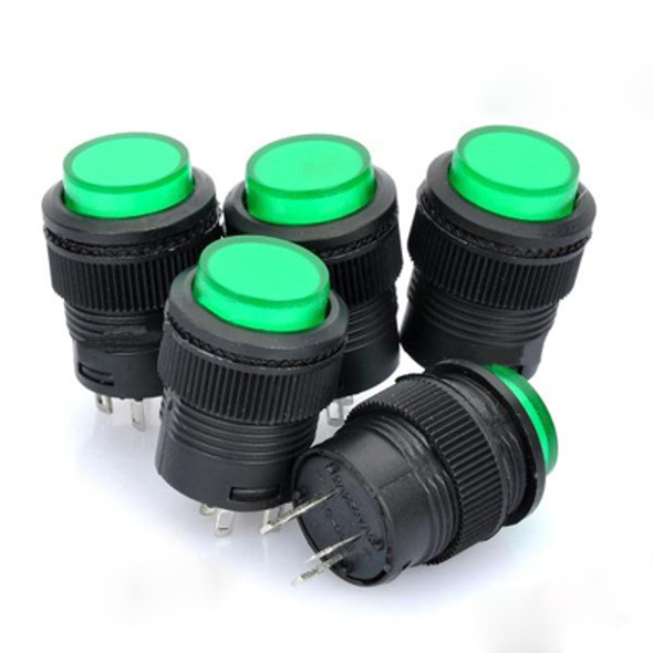 R16-503 16mm Self-Locking Push Button Switch with Indicator (5 Pcs in One Package, the Price is for 5 Pcs)