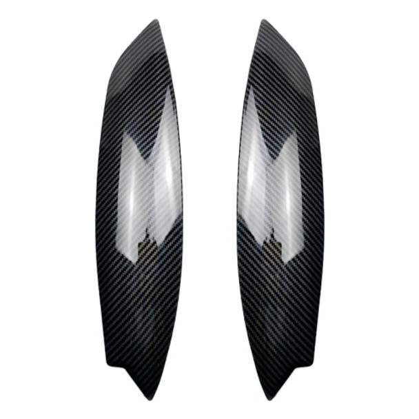 Car Headlight Eyebrow Decoration Sticker for Volkswagen Golf 5 (Carbon Fiber Black)